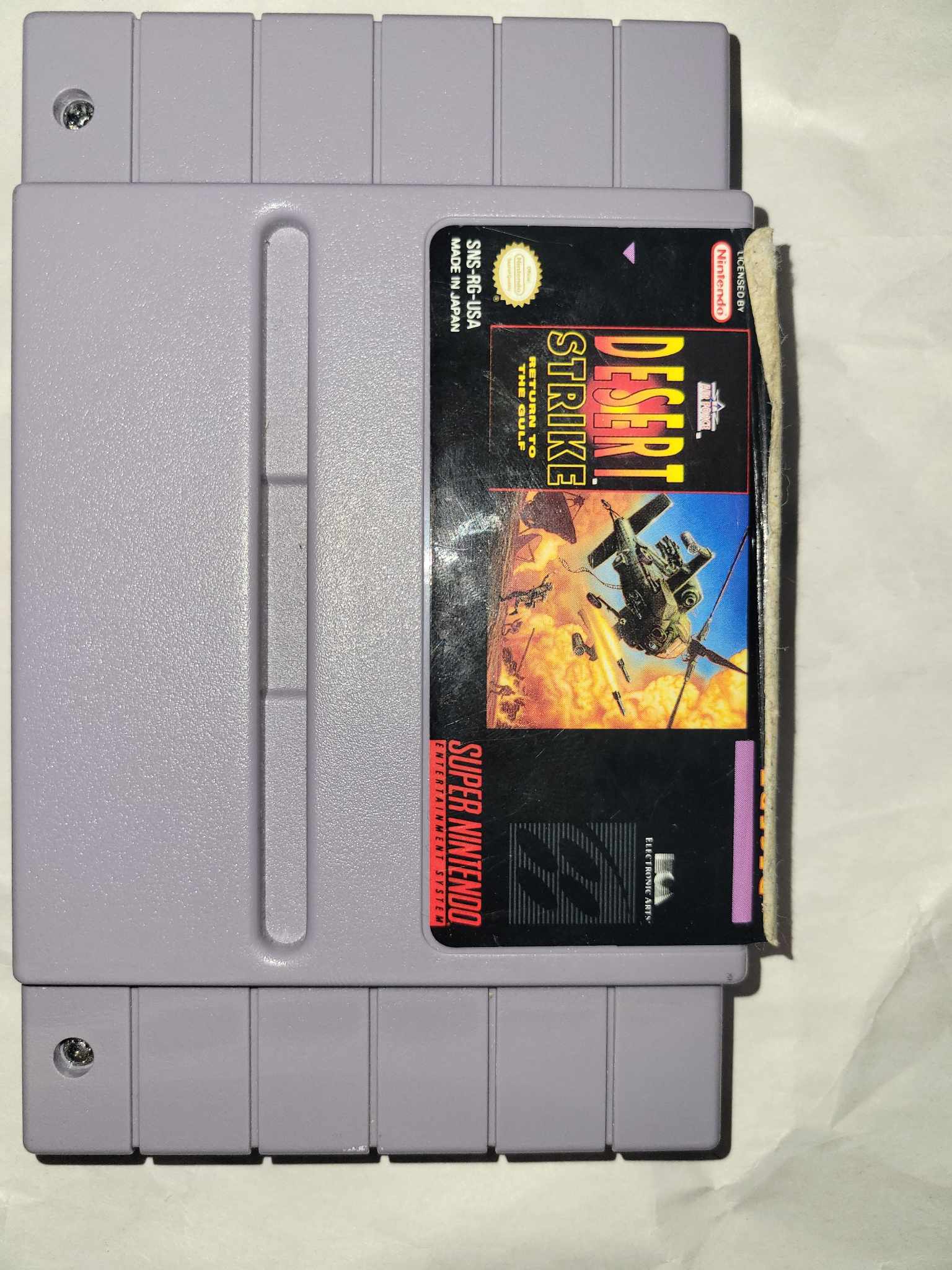 SUPER NINTENDO - DESERT STRIKE - CARTRIDGE ONLY (01)